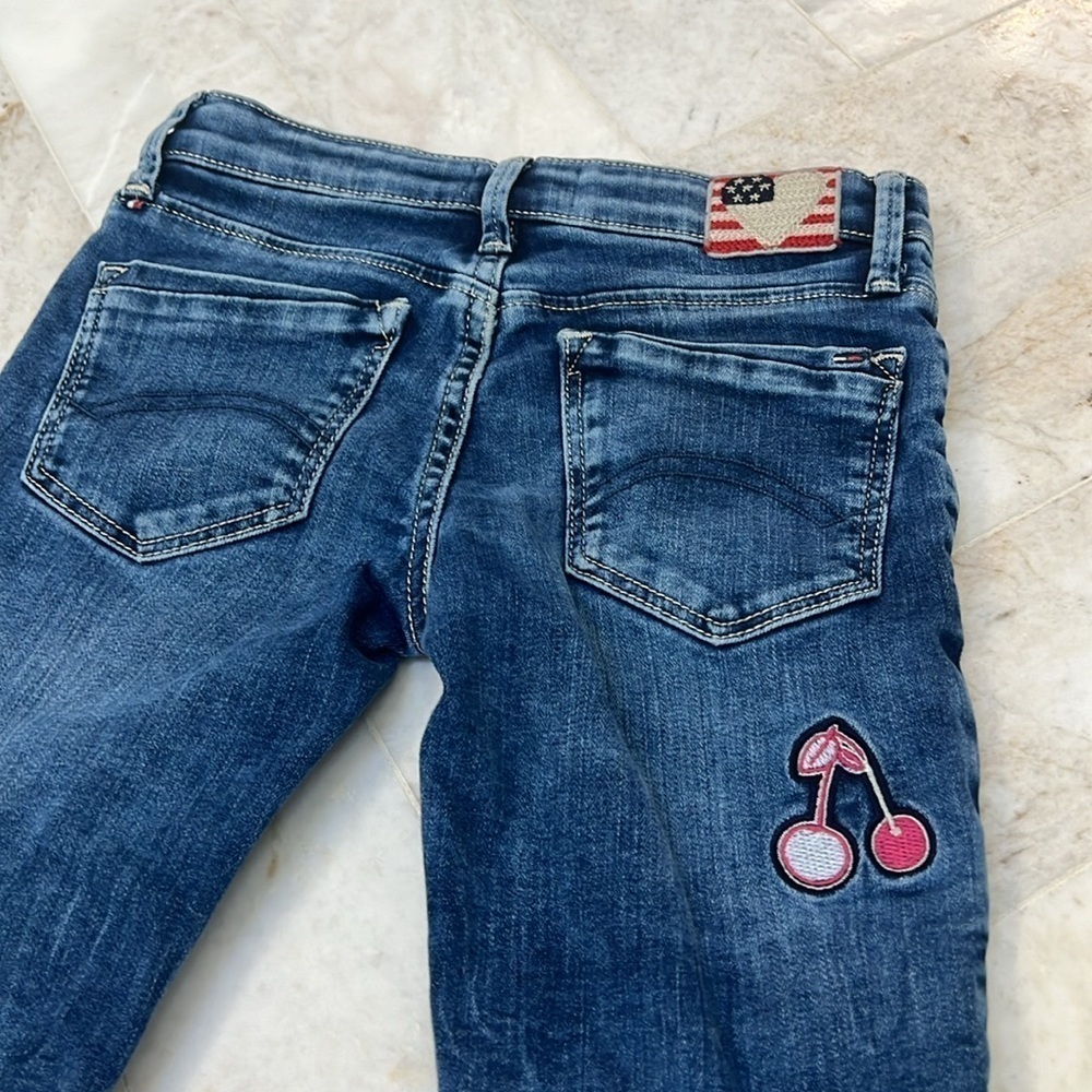 Tommy Hilfiger girls jeans, size 8, worn once. - Picture 3 of 4
